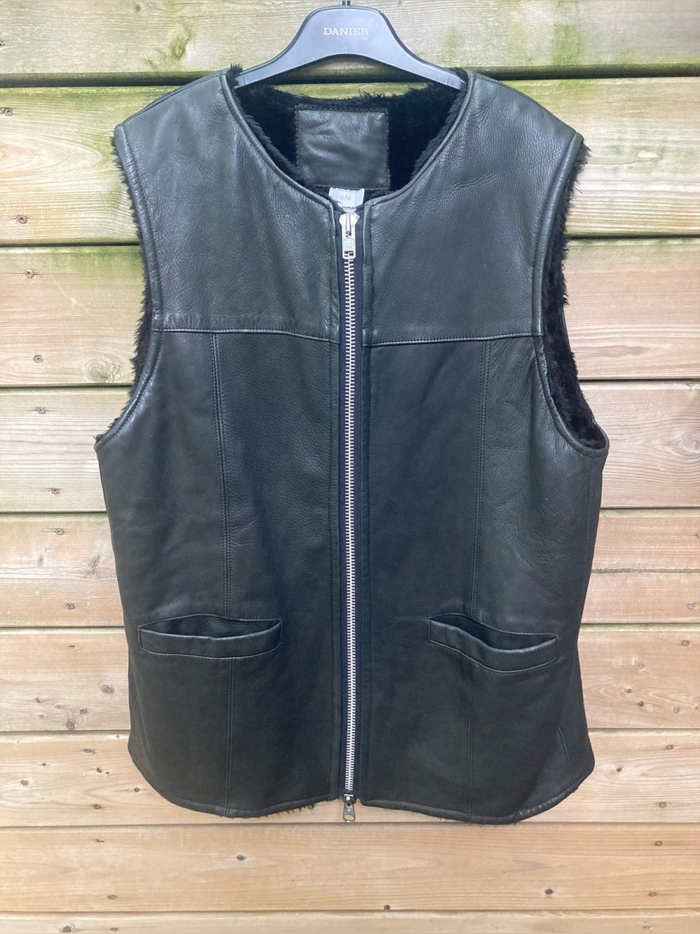 Vintage 80s Lined Leather Biker Vest - #10 Heavy Metal YKK Zipper
